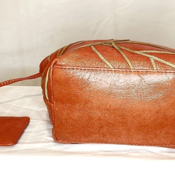 VINTAGE NINE WEST LEATHER SHOULDER  BAG - Picture 6 of 7